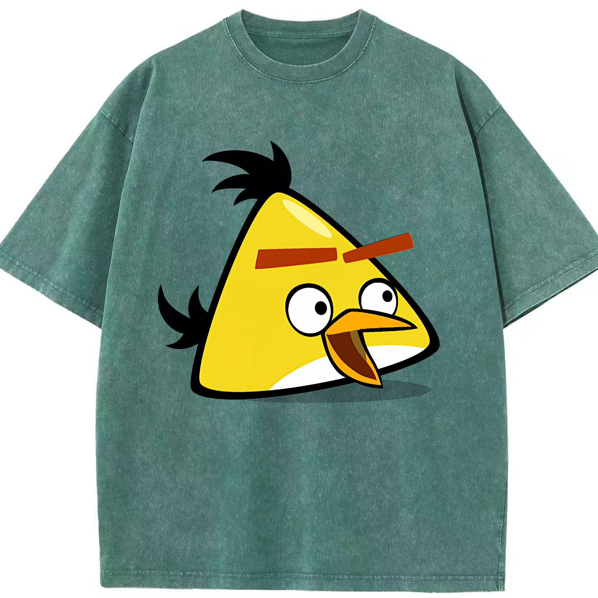 （画像用） Angry Birds アングリーバード 綿100% ヴィンテージ風 半袖Tシャツ（フロントプリント）